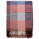 Color Block Plaid Scarf with Fringe and Butterfly Design-Scarves-Rae Collective, Women's Online Fashion Boutique Located in Phoenix, Arizona (Scottsdale Area)