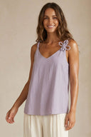 3d Twisted Flower Tank Top