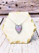 Long Heart Stone Slab Necklace MADE TO ORDER-Necklaces-Rae Collective, Women's Online Fashion Boutique Located in Phoenix, Arizona (Scottsdale Area)
