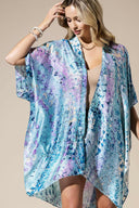 Abstract Print Silky Feel Kimono-Kimono-Rae Collective, Women's Online Fashion Boutique Located in Phoenix, Arizona (Scottsdale Area)