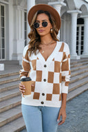 Angel Wings Button-Up V-Neck Dropped Shoulder Cardigan-Cardigans-Rae Collective, Women's Online Fashion Boutique Located in Phoenix, Arizona (Scottsdale Area)