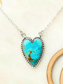 Long Heart Stone Slab Necklace MADE TO ORDER-Necklaces-Rae Collective, Women's Online Fashion Boutique Located in Phoenix, Arizona (Scottsdale Area)