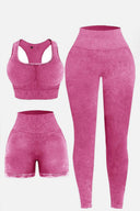 3 Piece Washed Square Neck Wide Strap Active Set-Rae Collective, Women's Online Fashion Boutique Located in Phoenix, Arizona (Scottsdale Area)