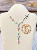 Opal Heart & Sterling Bow Necklace-Necklaces-Rae Collective, Women's Online Fashion Boutique Located in Phoenix, Arizona (Scottsdale Area)