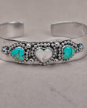 Heartfelt Trio Cuff Bracelet-Cuffs-Rae Collective, Women's Online Fashion Boutique Located in Phoenix, Arizona (Scottsdale Area)
