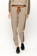 Women's Joggers with Animal Print Contrast-Joggers-Rae Collective, Women's Online Fashion Boutique Located in Phoenix, Arizona (Scottsdale Area)