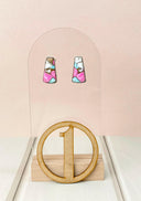 Cotton Candy Slab Studs Bno. 29-Earrings-Krush Kandy, Women's Online Fashion Boutique Located in Phoenix, Arizona (Scottsdale Area)
