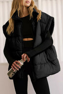 Zip Up Puffer Vest Coat with Pockets-Rae Collective, Women's Online Fashion Boutique Located in Phoenix, Arizona (Scottsdale Area)