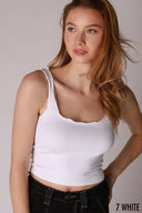 NIKKI BIKI Lettuce Edge Crop Top-Tanks-Krush Kandy, Women's Online Fashion Boutique Located in Phoenix, Arizona (Scottsdale Area)