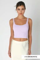 NIKKI BIKI Lettuce Edge Crop Top-Tanks-Rae Collective, Women's Online Fashion Boutique Located in Phoenix, Arizona (Scottsdale Area)