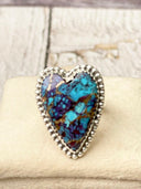Long Heart Sterling Silver Ring MADE TO ORDER-Statement Rings-Krush Kandy, Women's Online Fashion Boutique Located in Phoenix, Arizona (Scottsdale Area)