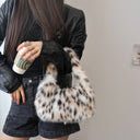 Wild Texture Plush Statement Hobo Bag-Pre order