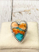 Long Heart Sterling Silver Ring MADE TO ORDER-Statement Rings-Rae Collective, Women's Online Fashion Boutique Located in Phoenix, Arizona (Scottsdale Area)