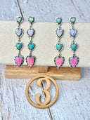 One Of A Kind Heart Drop Earrings-Stud Earrings-Rae Collective, Women's Online Fashion Boutique Located in Phoenix, Arizona (Scottsdale Area)