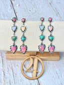 One Of A Kind Heart Drop Earrings-Stud Earrings-Rae Collective, Women's Online Fashion Boutique Located in Phoenix, Arizona (Scottsdale Area)