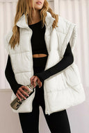 Zip Up Puffer Vest Coat with Pockets-Rae Collective, Women's Online Fashion Boutique Located in Phoenix, Arizona (Scottsdale Area)