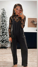 Chic Lace Mesh Top-Long Sleeve Tops-Krush Kandy, Women's Online Fashion Boutique Located in Phoenix, Arizona (Scottsdale Area)