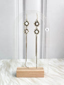 Boho Fringe Multi Stone Dangle Earrings Bag 12 - PRE ORDER