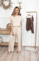 Ultimate Luxe Stretchy Tee & Pant Set-2 Piece Outfit Sets-Rae Collective, Women's Online Fashion Boutique Located in Phoenix, Arizona (Scottsdale Area)