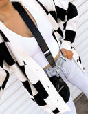CheckMate Cardigan | Black or Brown-Cardigans-Rae Collective, Women's Online Fashion Boutique Located in Phoenix, Arizona (Scottsdale Area)