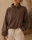 Aurielle Soft Sculpt Zip Pullover