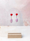 Rosarita Mixed Gem One of a Kind Earrings-Earrings-Krush Kandy, Women's Online Fashion Boutique Located in Phoenix, Arizona (Scottsdale Area)