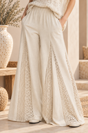 Boho Breeze Lace Flare Pants
