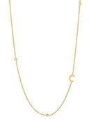 Cubic Zirconia Letter Minimalist Necklace-Necklaces-Krush Kandy, Women's Online Fashion Boutique Located in Phoenix, Arizona (Scottsdale Area)