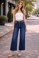RISEN Abby Tummy Control Wide Leg Jean