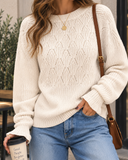 Willow Whisper Pointelle Knit Sweater