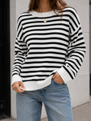Coastal Stripe Relaxed Knit Sweater