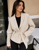 The Reserve Luxe Belted Suede Touch Jacket