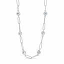 Golden Radiance Crystal Link Necklace