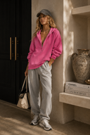 V-Neck Lightweight Hoodie
