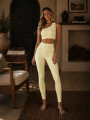 Scalloped One Shoulder Sports Bra