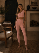 Scalloped One Shoulder Sports Bra