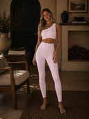 Scalloped One Shoulder Sports Bra