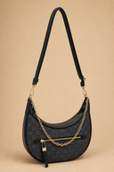Nova Chain Monochromatic Checkered Detail Crossbody