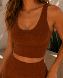 NIKIBIKI Vintage Reversible Herringbone Crop Top