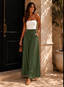Coastline Tie Waist Palazzo Pants | 12 Colors
