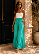 Coastline Tie Waist Palazzo Pants | 12 Colors