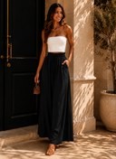 Coastline Tie Waist Palazzo Pants | 12 Colors