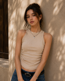 Contour Ease Ruched Tank Top