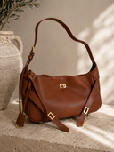 Mara Taupe Leather Shoulder Bag | Pre-Order