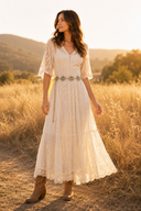 Turquoise Bloom Concho Chain Belt