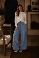 Vintage Wash Wide Leg Lounge Pants