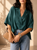 Boardwalk Breeze Collared Blouse