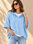 Easygoing Hooded Cape