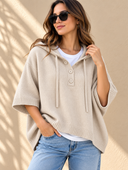 Easygoing Hooded Cape