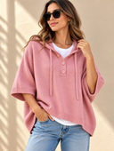 Easygoing Hooded Cape